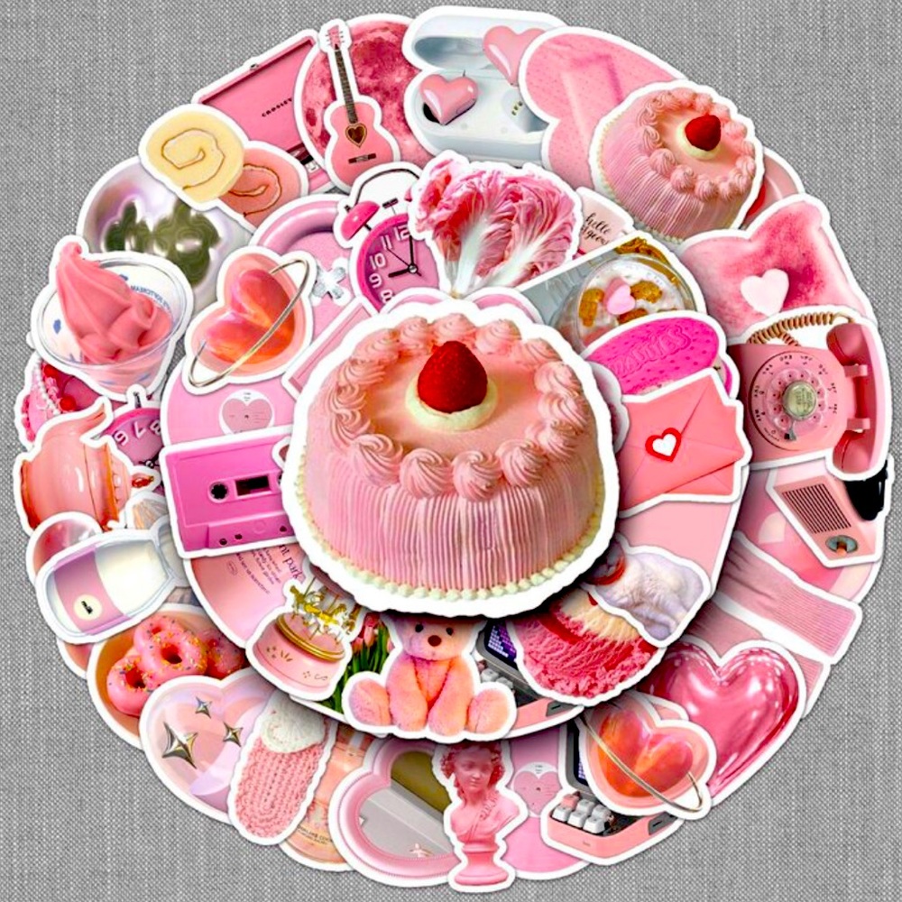 🀄️PINK-Sticker Bundle🀄️